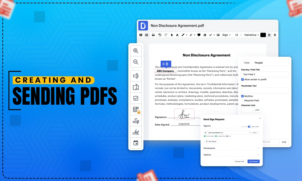 creating and sending pdfs