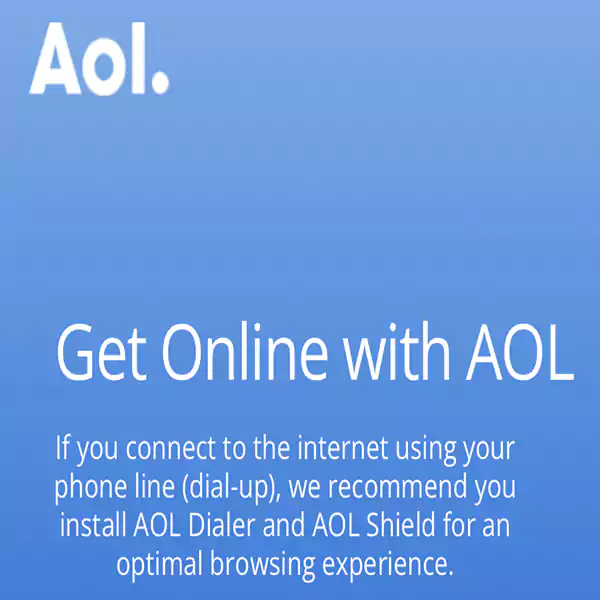 AOL Dial-up internet services