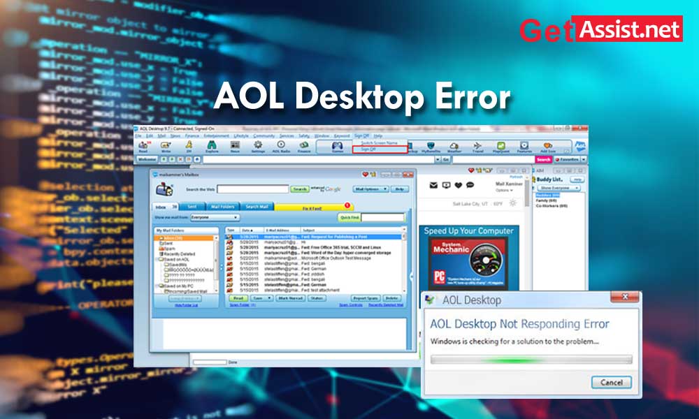 how to fix aol desktop is not opening error