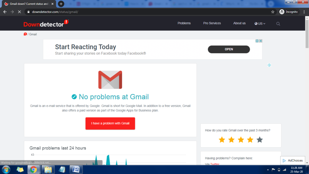 check time of email for gmail