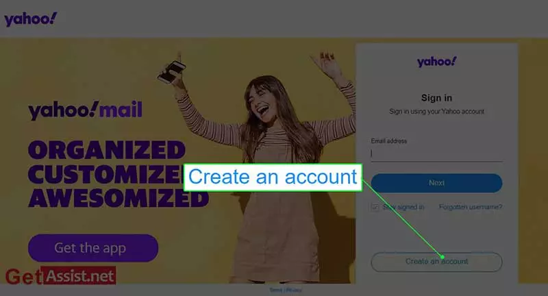 Create a Yahoo Account