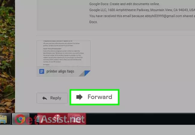 login to gmail and open the email you want to forward, hit the forward tab