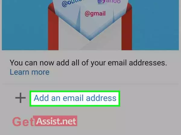 add an email address