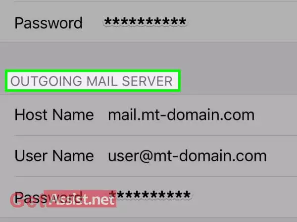 Under outgoing mail server, enter SBCGlobal settings