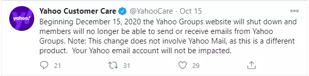 Yahoo Tweets