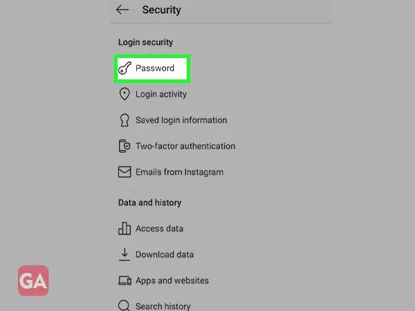 Select Password
