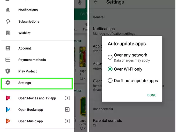 Disable Auto Update on Play Store