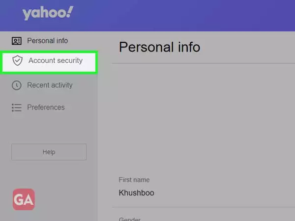 Yahoo Account Security