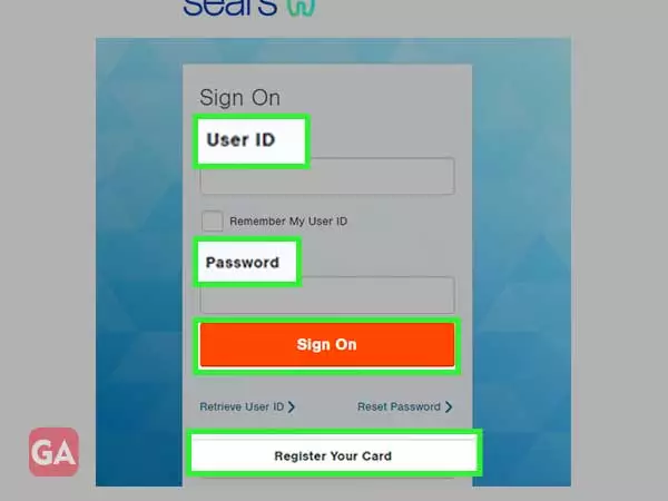 Enter your user ID, password and click on sign on