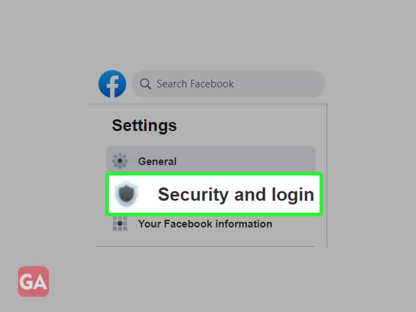 Go to Security and Login