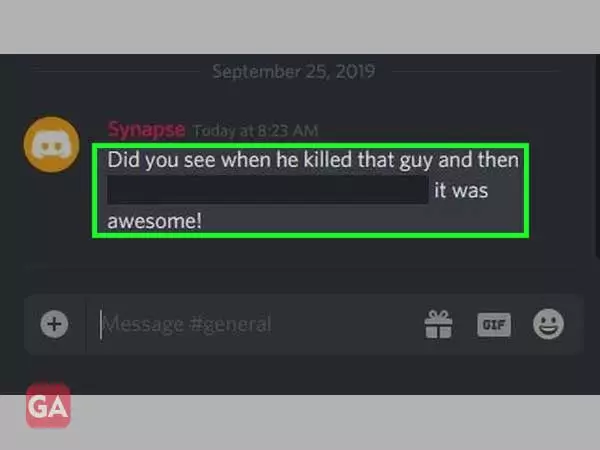 Spoiler tag on discord