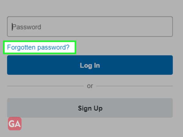 Enter password and click log in
