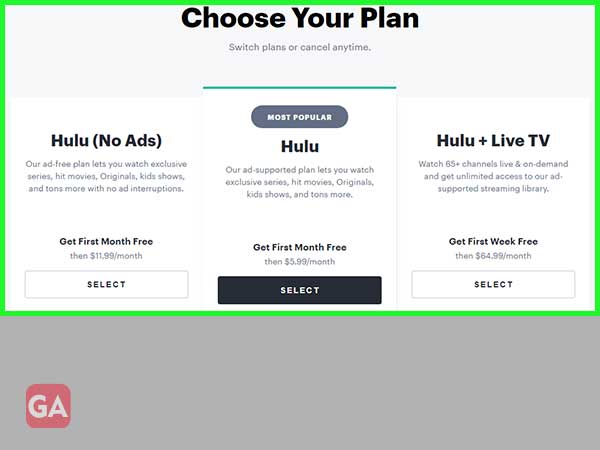 hulu through spotify login