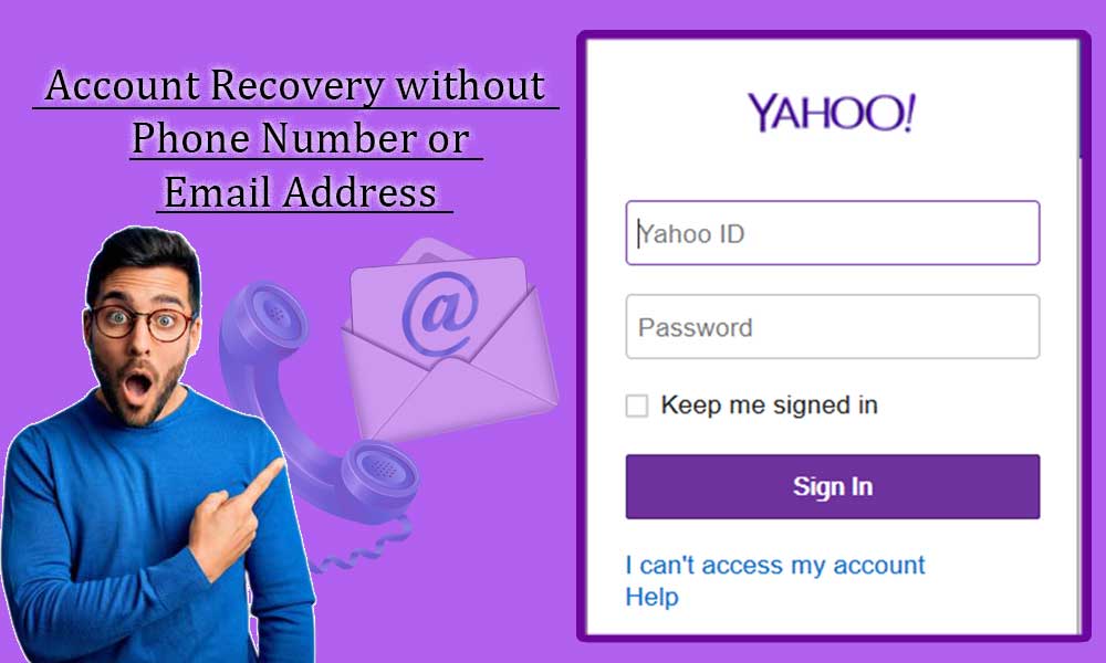 sign up yahoo without phone number