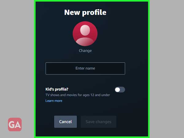 set new profile 