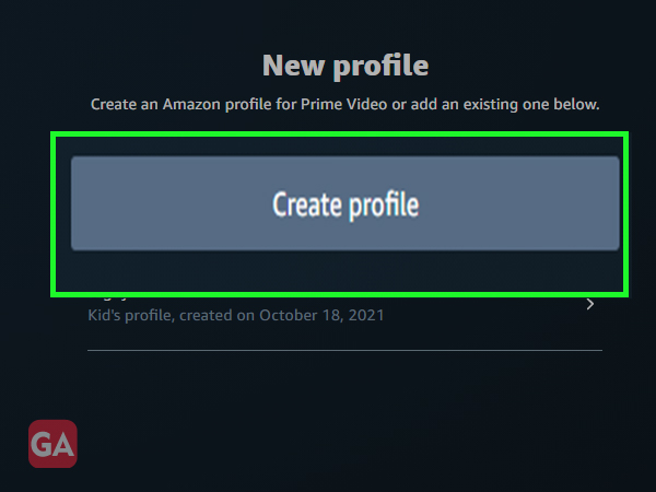 Create Profile