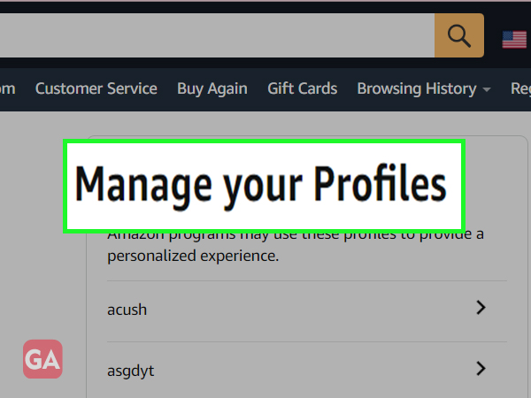 Manage your profile