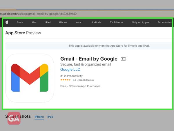 update your Gmail app on Apple devices under Gmail Help