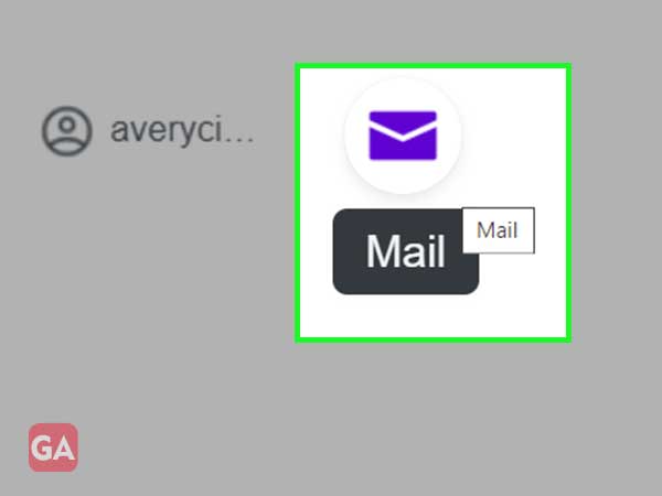 click on mail icon