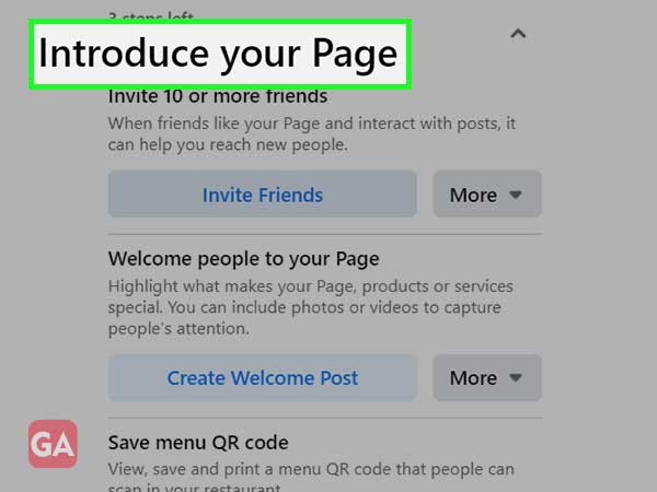 Introduce your page