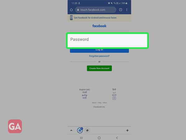 Facebook Login Touch