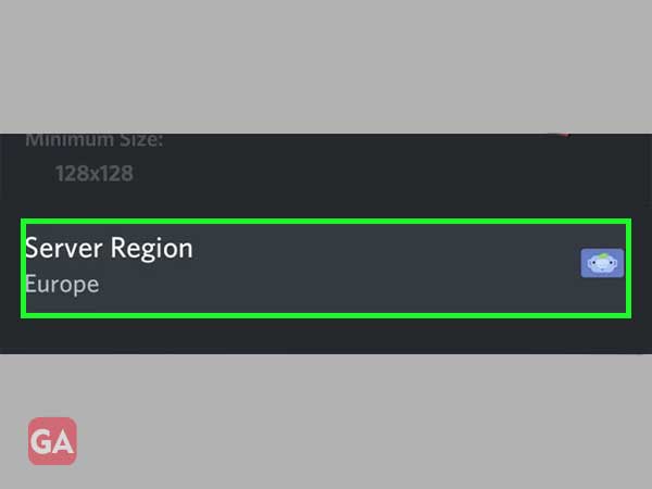 Select Server Region