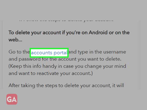 Touch Account Portal.