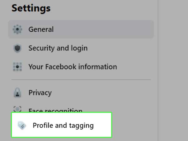 Select Profile and Tagging.