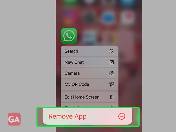 Choose Remove app.