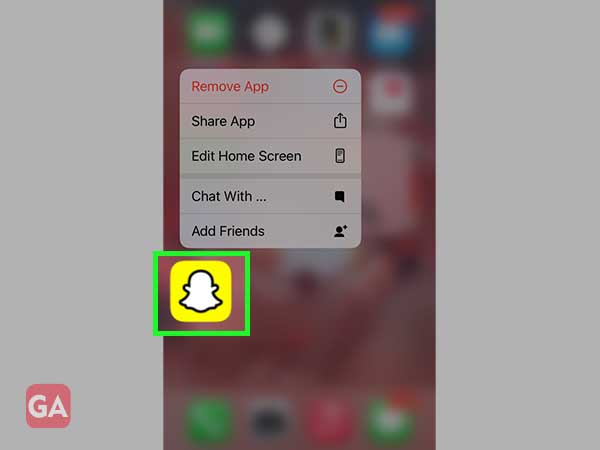 Launch Snapchat.