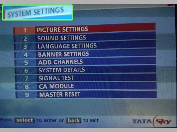 Tap on System Settings. (taken from internet)