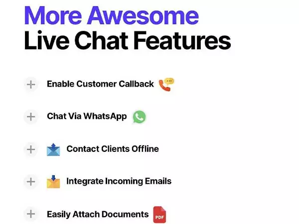 Live Chat Features