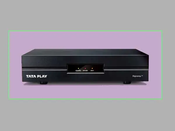Switch on the Tata Sky set-top box. (taken from internet)