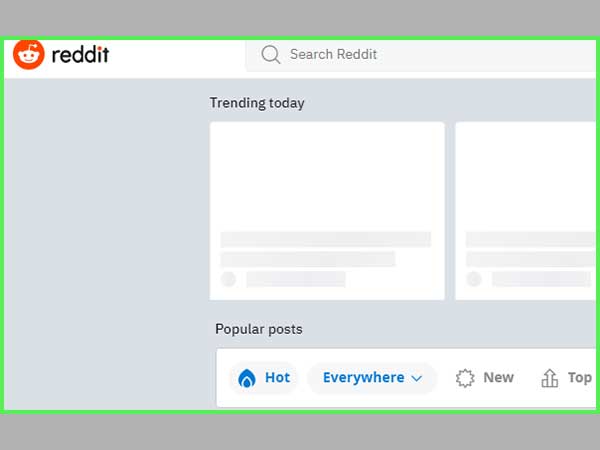 Open Reddit on our device.