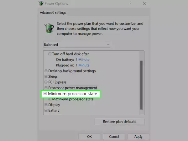 Minimum Processor State