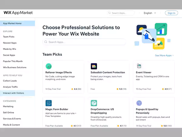 Wix App Market