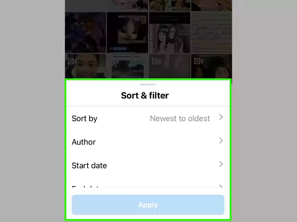 You can filter and sort posts