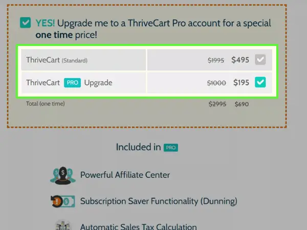 ThriveCart Pricing Plans