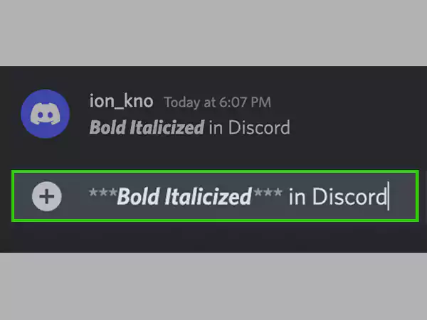 Bold Italicized text in Discord