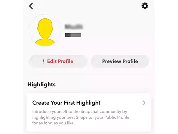 Editar perfil público de Snapchat