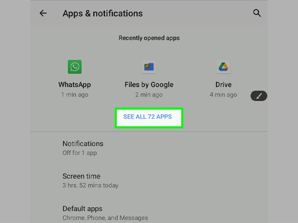 Multiple applications on apps and notification