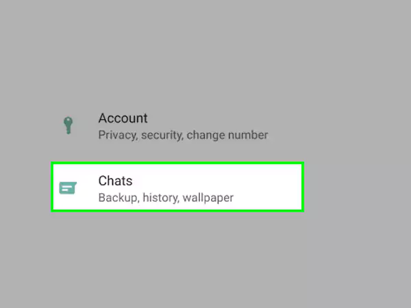 Access Chats Settings