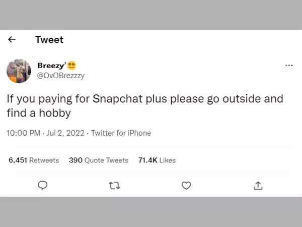public’s response to Snapchat+(1)