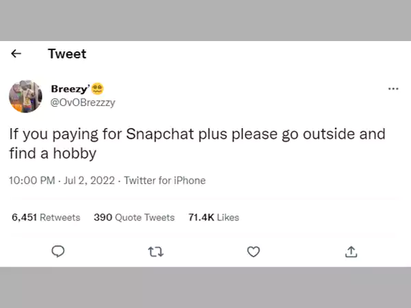 Public reaction to Snapchat+(1)