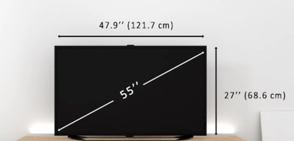 How Wide Is 55 Inch Tv Dimensions Of 55 Inch Size Explained 7907