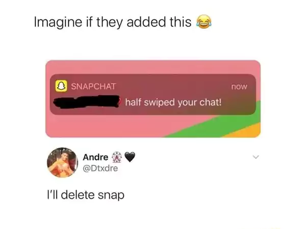 Half-Swipe on Snapchat