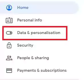 Choose Data & Personalisation