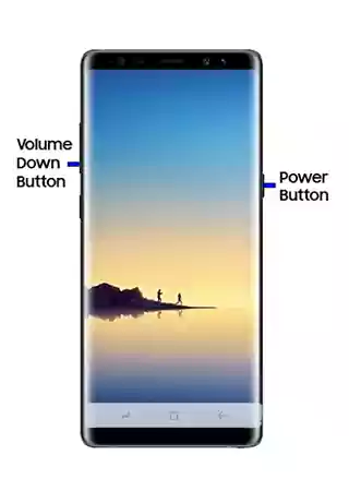 Power and Volume Down Button