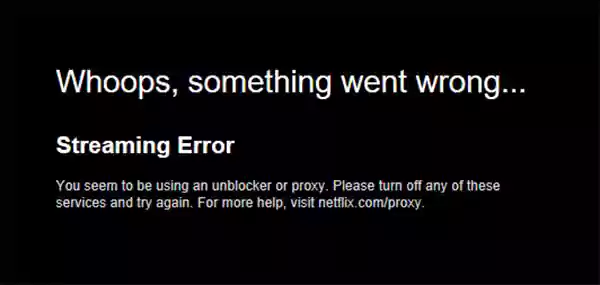 Error on Netflix