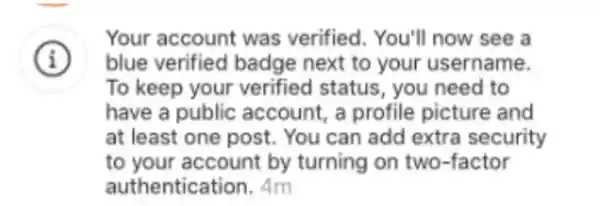 instagram notification